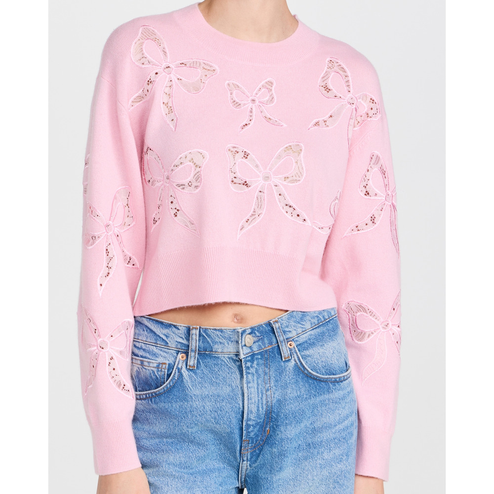 LoveShackFancy Parson Pullover in Pink